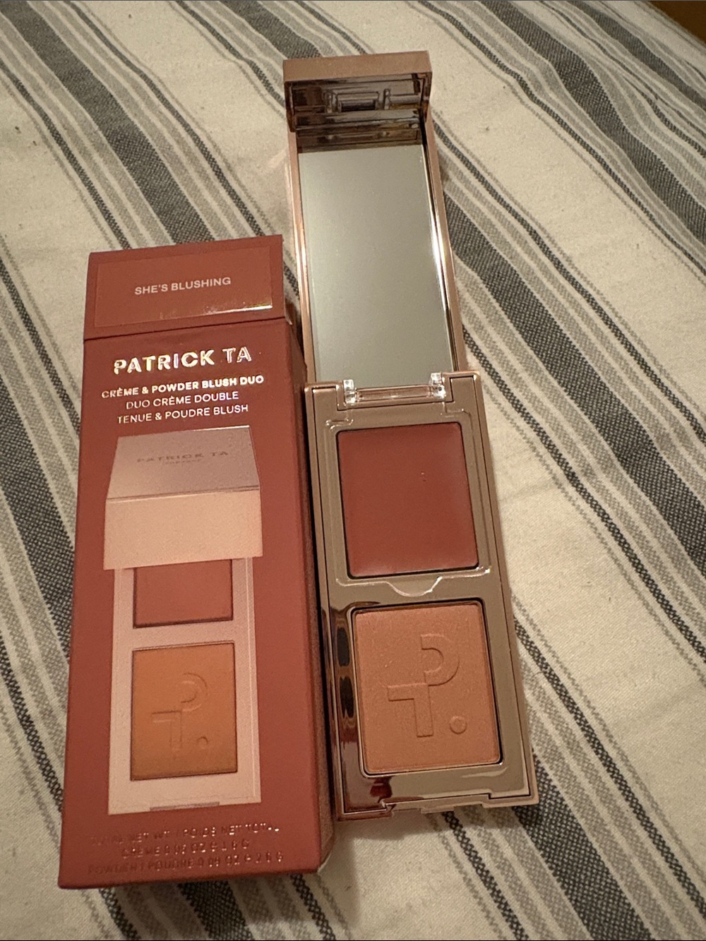 Patrick Ta She's Blushing Creme & Powder Duo — Warm Rose / Terracotta